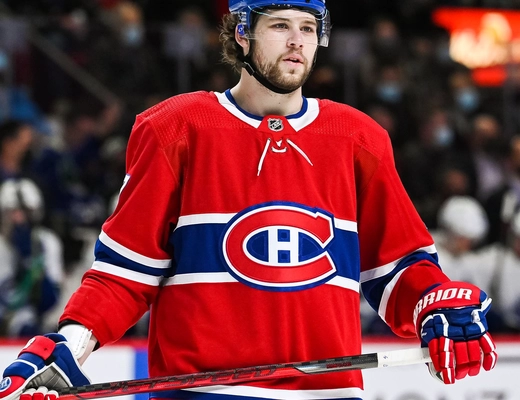 NHL athlete Josh Anderson playing hockey for the Montreal Canadiens